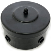 Нажмите для увеличения Короб распределительный, металл крашенный, цвет Чёрный